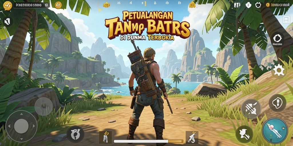 Screenshot gameplay 47F menampilkan aksi seru di dunia terbuka.