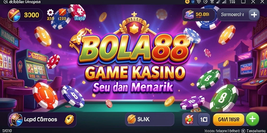 Tangkapan layar gameplay <strong>BOLA88</strong> yang menampilkan suasana kasino yang mendebarkan.