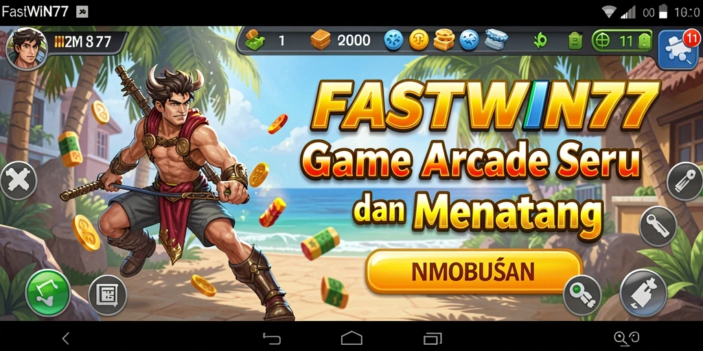 Tampilan gameplay penuh aksi dari FASTWIN77 yang menawan.