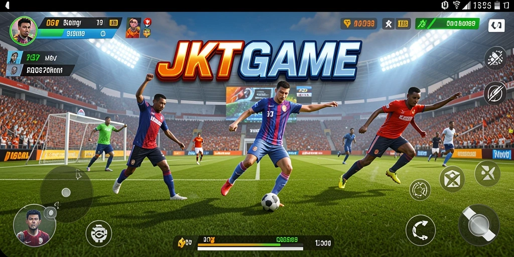 Tampilan gameplay JKTGAME yang menarik dengan aksi olahraga yang seru.