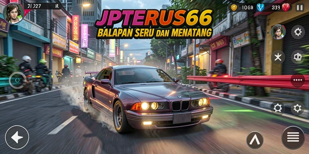 Tampilan menarik dari balap seru di JPTERUS66