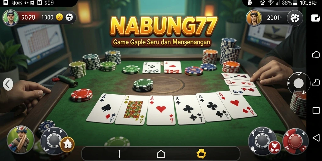 Tangkap momen seru dalam gameplay Gaple NABUNG77.