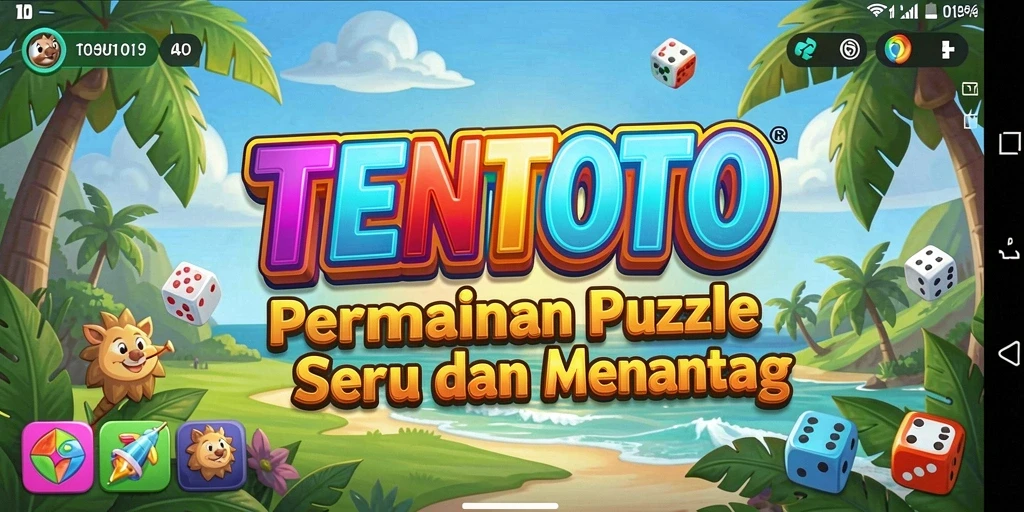 Tampilan gameplay TENTOTO yang penuh tantangan puzzle.